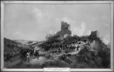 Einnahme von Laghouat durch General Pelissier (1794-1864) am 4. Dezember 1852, 1853